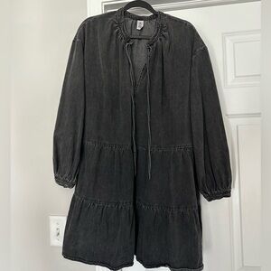 H&M Black Midi Dress